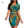 2020 Vestiti di inverno Delle Donne Dashiki Africa Abbigliamento Ankara Africano di Modo per Le Donne Più Il Formato Guaina Stampa Vestito wy5299