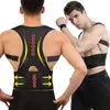 Magnetic Back Support Brace Ställning Korrigering Neopren Midja Utbildning Korsett Skulder Spine Straighten Fitness Midja Trimmer