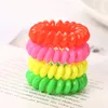 Whole 100 Pcs Candy Telephone Wire Hair Accessories Girl Gum Elastic Ring Rope Plastic Rope Hair Accessories 35CM7480932