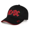 Partihandel 2019 Högkvalitativ ACDC Brodery Baseball Cap Fashion New Hat Eaves Embrodery Caps Casual Hats Outdoor Hip Hop Sun Hat T200116