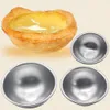 Ronde aluminiumlegering bad bom mallen diy cake taart pudding kaars gereedschap zout bal zelfgemaakte crafting geschenken halve cirkel bol mal