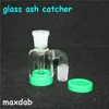 물 담뱃대 봉 14mm 18mm 두꺼운 파이렉스 버블러 재 포수 45 90도 유리 Ashcatcher 수도관