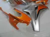 Carénages de moulage par injection pour Honda CBR1000RR 2008 2009 2011 kit de carénage orange argent CBR 1000 RR 08 09 10 11 FG45