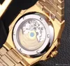 2023 nova maquinaria automática 40mm relógio automático modelo relógios de vidro safira 18 k ouro aço inoxidável relógio