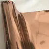 Rose Gold Stretchable Chrome Car Wrap Vinyl With Air Bubble Flexible Vehicle Car Covering Foil Wrapping Size 1 52 20M Roll290e