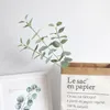 68 cm kunstmatige bladeren tak retro groene eucalyptus blad voor home decor bruiloft planten faux stof gebladerte kamer decoratie