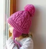 Nyaste barn Twisted Braid Stickning Hattar Baby Boys Tjejer Fritid Virkade Kepsar Barn Höst Vinter Varm Headging Hat 8 Färger C5641