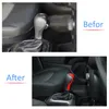 ABS CAR Block Head Cover T-Handle Shift Knob Shifter Decoration Trim for Jeep Renegade 2015 Auto Interior Accessories306p