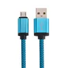 Тип C Плетеные кабели из ткани 1 м 2 м 3 м Микро USB-кабельная линия зарядки для Samsung S6 S7 S8 HTC Android телефона