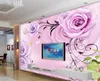 Aangepaste foto behang 3d stereoscopische roos bloem woonkamer slaapkamer sofa achtergrond muurschilderingen behang