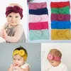 23 couleur nylon mode enfants bande de cheveux couleur unie beignet bande de cheveux pour enfants Super doux boule noeud bébé bandeau T9I00270