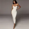 2020 Womens Summer Dresses Strap Female Clothes Sleeveless Beach Dress Solid Color Bodycon Tube Sexy Dress Womens Top Fashion