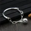 CR Real 925 браслета стерлингового серебра для женщин Круглого бисер цепи пробки Смешанной Полировка Браслеты шарма Fine Jewelry CX200613
