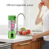 Electric Fruit Juicer Fles Juicing Cup Maker Blender 6 Blades Mini USB Oplaadbare Draagbare Smoothie Machine