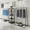 Preto Landing Hanger Bedroom Mobiliário de Roupas de Ferro colorido e chapéus Rack Women Women's Loja de roupas