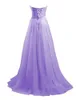 2019 Lilac Bridesmaid Dresses Custom Made Long Maid of Honor Dress Sweetheart Soft Tulle Formal Party Gowns1190030