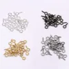 Heet ! 1000 stks Nieuwe schroef Oog Bail Top Geboord 4x9mm Tibetaans Zilver / Goud / Zilver / Antiqued Brons DIY Sieraden