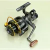 Yumoshi 5.2: 1 10 + 1 BB Fram och bak Drag Spinning Reels 3000 4000 5000 6000 Fiske Reels T191214