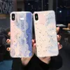 Custodia per telefono in marmo Bling in lamina d'oro per iPhone X XS Max XR Custodia morbida in TPU per iPhone 7 8 6 6s Plus Custodia geometrica glitterata