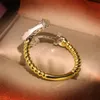 Ny guldankare med bling zircon stenring för kvinnor man mode smycken bröllop förlovning ringar söt gåva