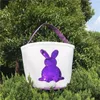 Sirène Paillettes Panier De Pâques Toile Lapin Sacs Lapin Sac De Rangement DIY Mignon Cadeau De Pâques Sac À Main Oreilles De Lapin Mettre Des Oeufs De Pâques Paniers