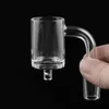 Roken 25mm Quartz Enail Banger nail 4MM dikke Bodem met mannelijke vrouwelijke 90 graden clear joint quart voor coil dab booreilanden