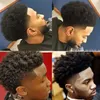 Promi Toupet Herren Haarteile Afro Curl Volle Spitze Toupet Braun Schwarz Farbe Brasilianisches Remy Echthaar Männer Haarersatz für Schwarze Männer