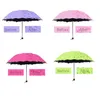 100pcslot guarda -chuva Antiuv Umbrella Sunshade Umbrella Flor Magic Dome SunScreen portátil 3Polded Properproférico6382763