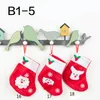 Christmas Stockings Gifts Snowman Elk Santa Claus Stocking Bags Hotel Restaurant Cutlery Bag Christmas Tree Hanging Ornament Home Party Dec