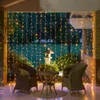 6*2M 6*3M 6*4M 6*5M Curtain Lights LED String Fairy String Lights for Wedding Party Home Garden Indoor Outdoor Wall Backdrops Decorations