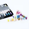 Nail Art Süslemeleri DIY Slime Glitter Sequins Cam Boncuk Kabuk Tozu 48 adet Set Gözlük Şişe Çivi Süs Ücretsiz Gemi 3set