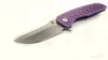 Nieuwste Design Johannes Barker Aangepaste Messen Violet Dragon Schaal Hokkaido Flipper M390 Blade TC4 Titanium vouwmes Tactische Outdoor Collectie Tools Pocket EDC