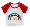 Vêtements pour enfants Filles T-shirts d'été Infant Cotton Cartoon Tops Toddler Elastic Short Sleeve Tees Newborn Tanks Boutique Clothing CZYQ5470