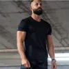 Nieuwe Trend Casual T-shirt Gym Zwart Wit Leger Groene Ademende Mannen T-shirt Korte Mouw Hoge Kwaliteit Mannen Kleding met M-XXL