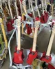 Custom lfthanded Hofner Shorty Travel Gitarre Proteable Mini E -Gitarre schwarz rot blau Farbe mit Baumwollweichbeutel P2576636