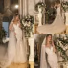 Lace Mermaid Wedding Dresses Plus Size vestido de novia Long Sleeve Wedding Dress Sheer Neck Custom Made Bridal Gowns