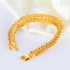 Modisches Handgelenk-Kettenarmband, 18 Karat Gelbgold gefüllt, klassisches Herrenarmband, männlicher Schmuck, Geschenk