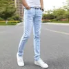 Новые джинсы Мужчины модные узкие джинсовые брюки.