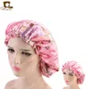 Women Double layer Silky DU-RAG Hair Cover Accessories Wave Caps Rags floral Bonnet Salon Hat Turban Durag doo rag Headwrap