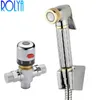 ROLYA Mini-Thermostat-Muslim-Shattaf-Dusche aus massivem Messing, tragbare Toilette, Hand-Bidet-Spray, Handbrause