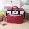 Adjustable Strap Thermal Insulated Drinks Oxford Cloth Cooler Lunch Bag Handle Storage Outdoor Picnic Zipper Portable