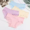 8pcs/Lot Girl Shorts Briefs Modal Cotton Buds Lace Underpants Slim Panties Girls Teenagers Underwear 10-16Y