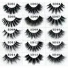 7 Pares de Cílios Postiços Cílios Falsos Natural / Grosso longo 5D Faux Mink Lashes Handmade Extensão Dos Cílios para Beleza Maquiagem 36 Estilos