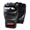 SUOTF Black Fighting MMA Boxe Sport Gants en cuir Tiger Muay Thai boîte de combat gants mma boxe sanda coussinets de gant de boxe mma T191226