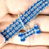 Moda strass collare per cani e gatti collare per cuccioli di cristallo Chihuahua collari collana guinzaglio per cani di taglia piccola e media accessori per gioielli con diamanti