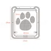 Pet Malzemeleri Paw Şekil Baskı Anti-ısırık Küçük Doggie Köpekler Kedi Kapı Pencere Ekran Için Kedi Mobilya Scratchers RRA1738