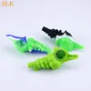 Conque sifflet conception fumer Cigarette tuyau Silicone eau narguilé Bong herbe Shisha tuyaux Dab plates-formes pour Tabacco