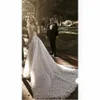 Seksi Gelinlik Spagetti Askı Kolsuz Hight-bölünmüş Sequins Dantel Aplike Gelin Kıyafeti Tül Sweep Tren Custom Made Elbiseler De mariée