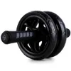 New Keep Fit Wheels No Noise Abdominal Wheel Ab Roller With Mat For Arm Waist Leg Exercise Gym Fitness Equipment Y200506