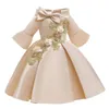 Bloem meisje jurk formeel 3-8 jaar bloemen baby meisjes prinses jurk vestidos bruiloft jurken kinderkleding verjaardag kleding
